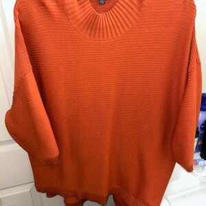 Cyrus Vibrant Orange Knit Top